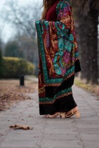 Shawl Pashmina Sozni Multi Jama