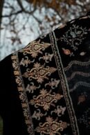 Shawl Pashmina Jama Black Designdar