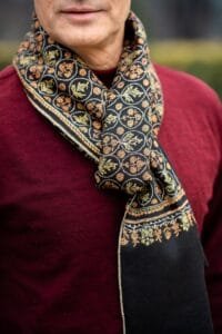 Stole Premium Pashmina Jaali Black