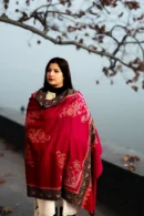 Shawl Premium Pashmina Designdar Magenta